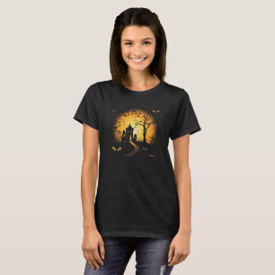 Gruseliges Spukhaus Halloween-Shirt T-Shirt
