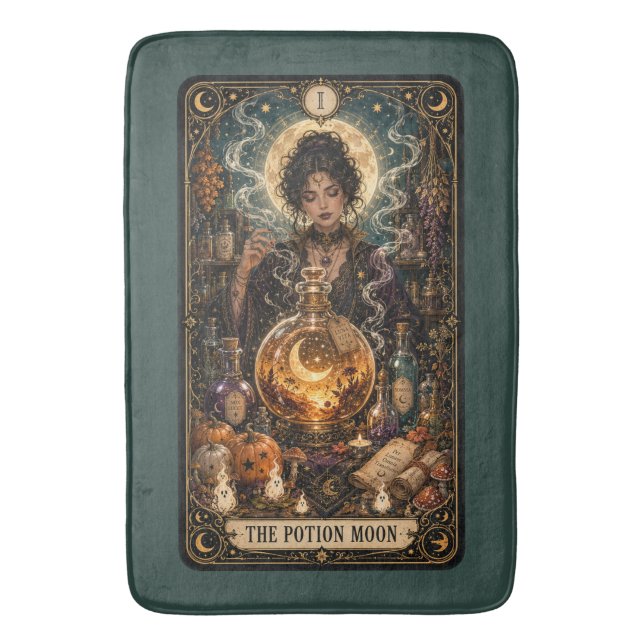 Gruseliges Tarot Badematte (Vorderseite Vertikal)