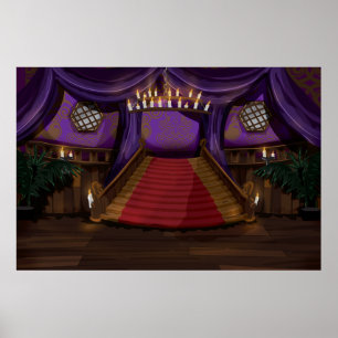 Gruseliges Treppenhaus Poster