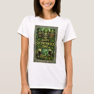 Gruseliges und dunkles St.-Patricks-Tag-Design T-Shirt