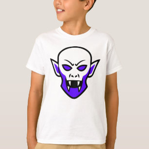 Gruseliges Vampir-Gesicht Grafik T-Shirt – Gothic
