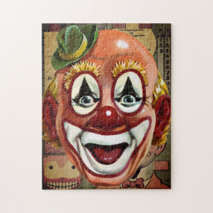 Gruseliges Vintage-Clown-12-Puzzle Puzzle