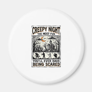 Gruseliges Vintage-Halloween-Spaß-Horror-Shirt-Des Magnet