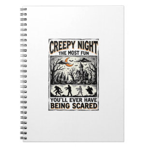 Gruseliges Vintage-Halloween-Spaß-Horror-Shirt-Des Notizblock