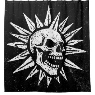 Gruselinsel Est 2002 Vergnügungspark Totenkopf Duschvorhang