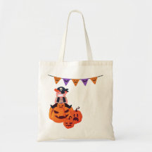 Gruselkatze Halloween-Tasche