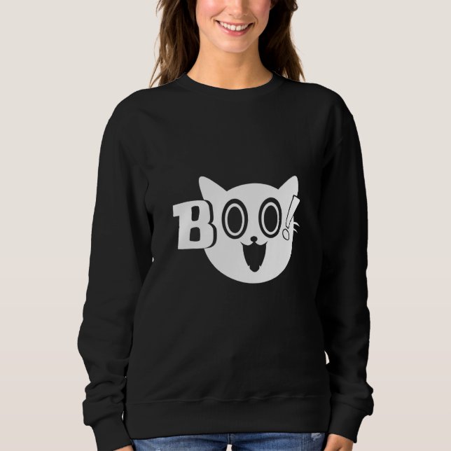 Gruselkatze Sweatshirt (Vorderseite)