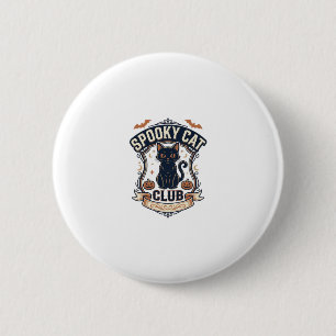 Gruselkatzen Club Katze Halloween Gruselkatze Vint Button