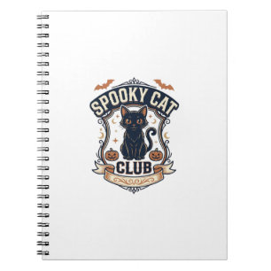 Gruselkatzen Club Katze Halloween Gruselkatze Vint Notizblock