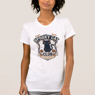 Gruselkatzen Club Katze Halloween Gruselkatze Vint T-Shirt
