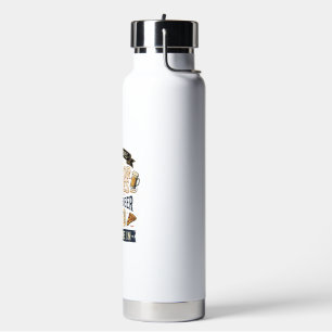 Gruselkino Pizza Bier Lustig Halloween_1 Trinkflasche