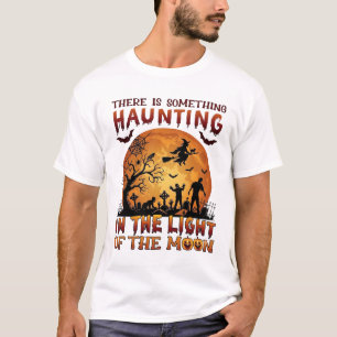 Grusellicht Mond Halloween Hexe Zombies Friedhof T-Shirt