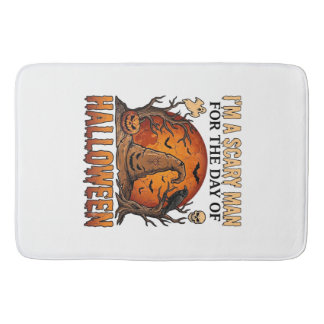 Gruselmann Halloween Hexenhut Blutmond Kürbis_1 Badematte