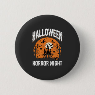 Gruselnacht im verlassenen Schloss Vintage Button
