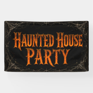 Gruselparty-Banner für ein Spukhaus Banner