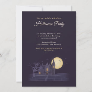 Gruselparty-Einladung zum Halloween in einem Herre Einladung