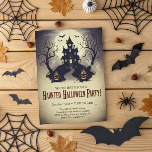 Gruselparty im alten Herrenhaus zum Halloween Einladung