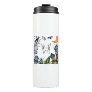 Gruselparty Rahmen T-Shirt Thermosbecher