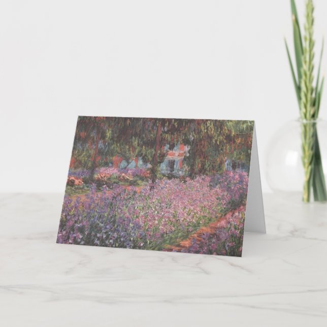 Gruß 123 Karten - Monets Garten in Giverny (Vorderseite)