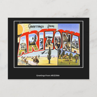 Gruß aus Arizona Vintage Postkarte
