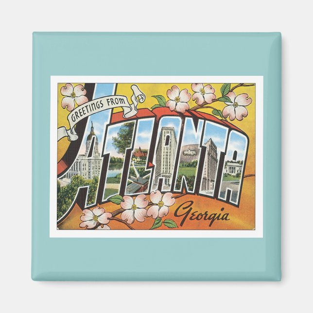 Gruß aus Atlanta Magnet (Vorne)