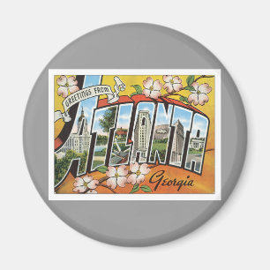 Gruß aus Atlanta Magnet