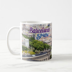 Gruß aus Barcelona Spanien Kaffeemaschine Tasse