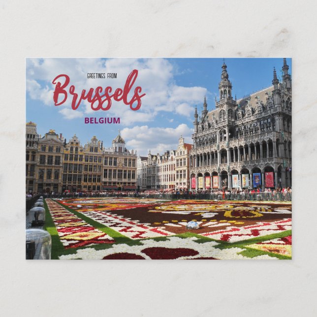 Gruß aus Brüssel Belgien Landschaftlich Postkarte (Vorderseite)