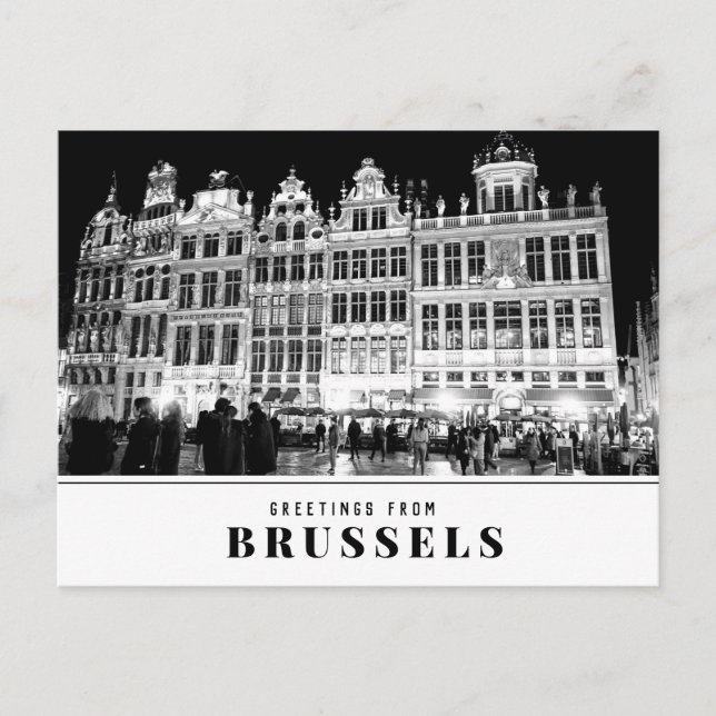 Gruß aus Brüssel Postcard Postkarte (Vorderseite)