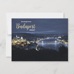 Gruß aus Budapest Ungarn Landschaftlich Postkarte