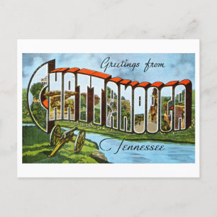 Gruß aus Chattanooga, Tennessee, im Vintage-Stil Postkarte