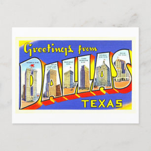 Gruß aus Dallas, Texas, Postkarte