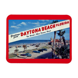 Gruß aus Daytona Beach, Florida Vintag Post Magnet