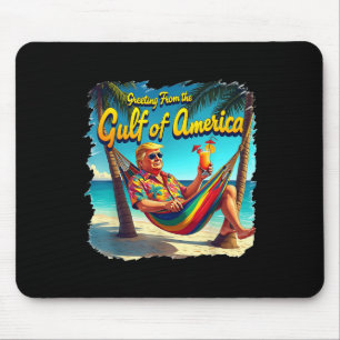 Gruß aus dem Golf von Amerika Trump Patrio Mousepad