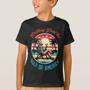 Gruß aus dem Golf von Amerika Trump Patrio T-Shirt