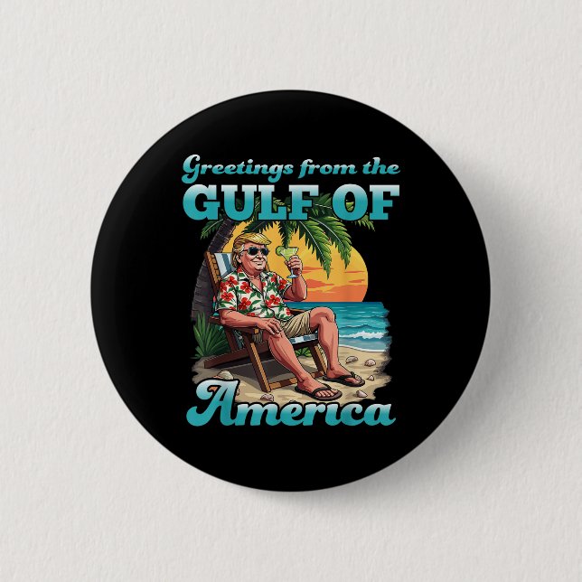 Gruß aus dem Patriotischen Golf der USA Button (Vorderseite)