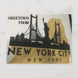 Gruß aus der New York City Postcard Postkarte