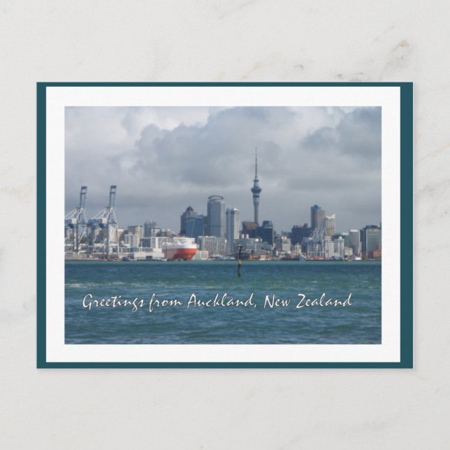Gruß aus der Stadt Auckland, Neuseeland Postkarte (Vorderseite)