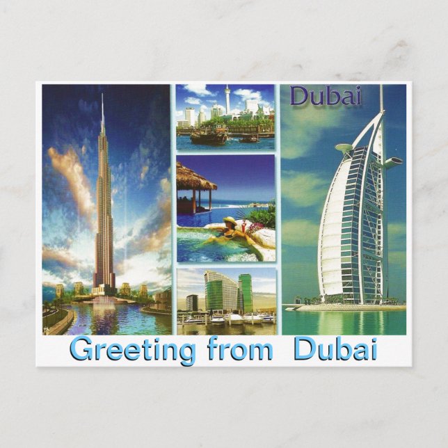 Gruß aus Dubai von Mojisola A Gbadamosi Postkarte (Vorderseite)