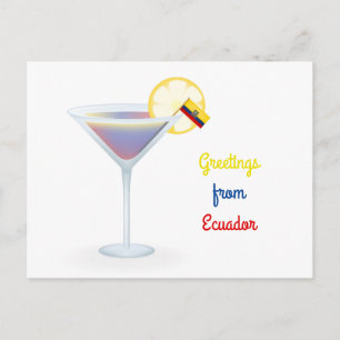 Gruß aus Ecuador Cocktail Urlaubskarte Feiertagspostkarte