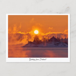 Gruß aus Finnland Andenken Postkarte