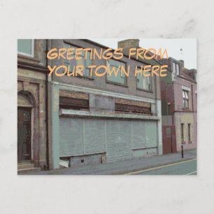 Gruß aus Ihrer Stadt personalisierbare Postkarte