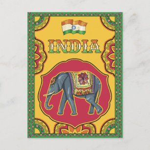 Gruß aus Indien Postkarte