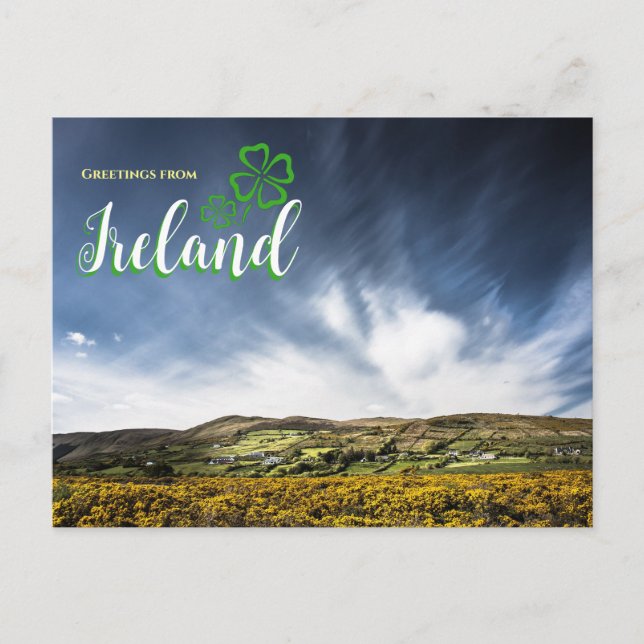 Gruß aus Irland Landschaftlich Postcard Postkarte (Vorderseite)