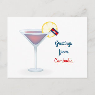 Gruß aus Kambodscha Cocktail Karte