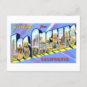 Gruß aus Los Angeles, Kalifornien, im Vintage-Stil Postkarte
