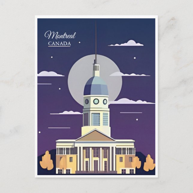 Gruß aus Montreal, Canada Vintage Travel Postkarte (Vorderseite)