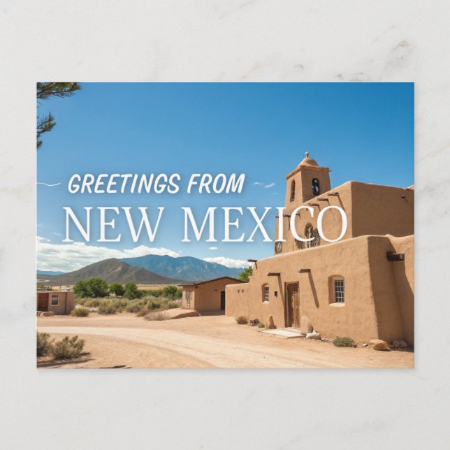 Gruß aus New Mexico Postkarte (Vorderseite)