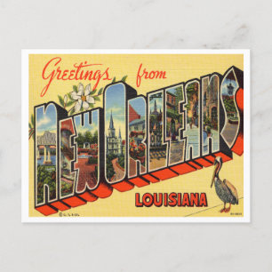 Gruß aus New Orleans, Louisiana Travel Postkarte