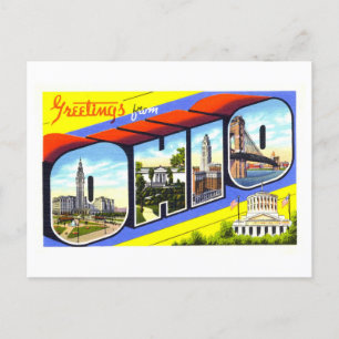 Gruß aus Ohio im Vintage-Stil Postkarte